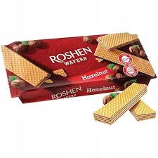 Roshen Hazelnut Wafers : 7.6 oz