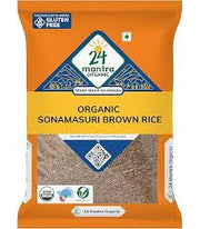 24 Mantra Organic Sonamasuri Brown Rice 4.54kg (10 Lb)