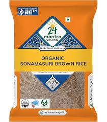 24 Mantra Organic Sonamasuri Brown Rice 4.54kg (10 Lb)