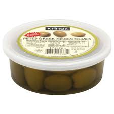 Krinos Pitted Green Olives:8oz