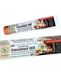 Al-riyan Coconut Oil Toothpaste Organic Fluoride Free 7.5 oz
