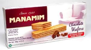 Manamim Chocolate Filled Wafers 180 g