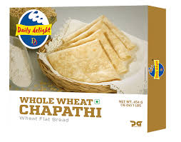 Daily delight whole wheat chapathi 454g