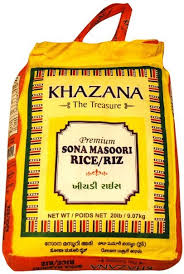 Khazana Crystal Sona Masoori Rice 20LB