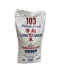 Richland 103 Oriental Style Long Grain 25 lb