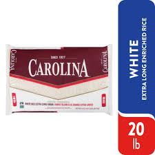 Carolina Enriched White Rice : 20 lb