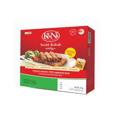 K&n's Seekh Kabab Ground Chicken Meat, Shaped And Flame Grilled On Skewers 16 oz