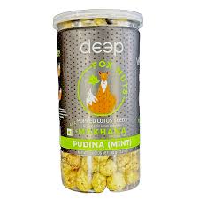 Deep Fox Nuts Lotus seeds Makhana pudina (Mint) 90g