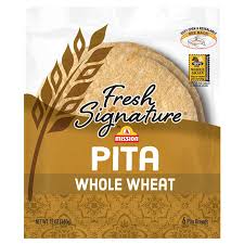 Mission Pita Whole Wheat : 6pcs