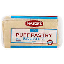 Mazors Puff Pastry Dough Square 12 oz