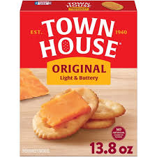 Kellogg's Town House Oven Baked Crackers, Original, 13.8 oz