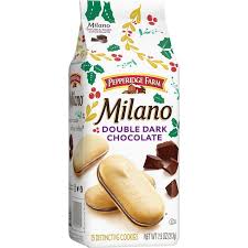 Pepperidge Farm Milano Double Dark Chocolate Cookies 7.5 oz Bag ( 15 Cookies)