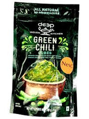 Deep Green Chilli Cubes : 200 g