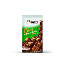 BALCONI CUBI HAZELNUT WAFERS : 250 G