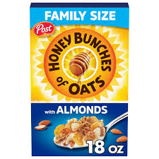 Post Honey Bunches Of Oats With Crispy Almonds Cereal 18 oz