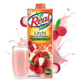 Dabur Real Litchi Fruit Juice Nectar 33.8 Fl Oz