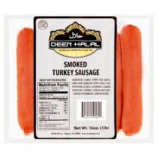 Deen Halal Smoked Turkey Sausage 16 oz