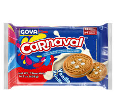 Goya Carnaval Vanilla Cream Sandwich Cookies 14.2 oz