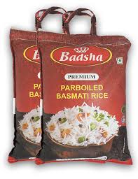 BADSHA PREMIUM PARABOILED BASMATI RICE : 20 LB