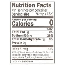 Red Cross Iodized Salt 26 oz