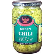 Deep Green Chilli Pickle:700g