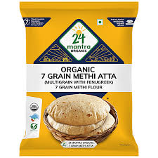 24 Mantra Organic 7 grain Methi Atta, 1kg
