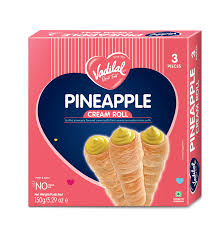 VADILAL PINEAPPLE CREAM ROLL : 150 g