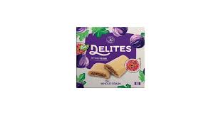 Delites Whole Grain Fruit Bars Soft Baked 6 Ct