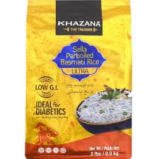 Khazana Sella Paraboiled Basmati Rice 2lbs