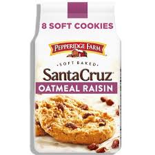 Pepperidge Farm Santa Cruz Soft Baked Oatmeal Raisin Cookies 8.6 oz (8-pack)