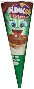 Minicco Cornet Cream hazelnuts 0.88 oz 1Pc