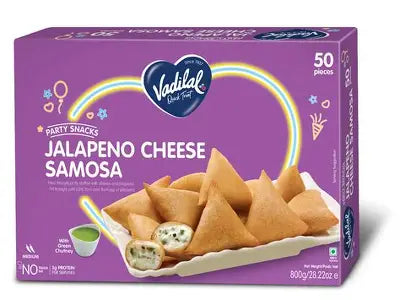 VADILAL JALAPENO CHEESE SAMOSA : 410 G