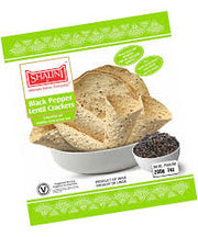 SHALINI BLACK PEPPER LENTIL CRACKERS 7 OZ