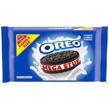 Oreo Mega Stuf Chocolate Sandwich Cookies Family Size 17.6 oz