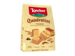 Locker Quadratini Tiramisu net WT 7.76 Oz 220 g