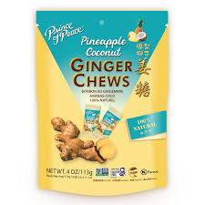 Prince Of Peace Pineapple Coconut Ginger Chews 4 oz