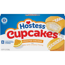 Hostess Orange Flavored Cupcakes 13.5 oz (8-pack)