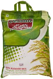 Deccan Sona Masoori Rice, 20 lb