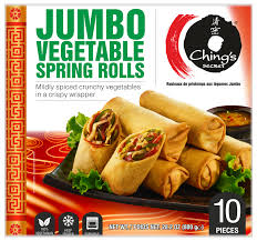 Ching‚ jumbo vegetable spring rolls 10 pcs