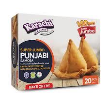 Karachi Super Jumbo Punjabi Samosa 20 Pcs