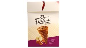 Wafino Mini Cone Almond Cream 6.35 oz