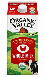 Organic Valley Whole Milk, Half Gallon 64fl Oz