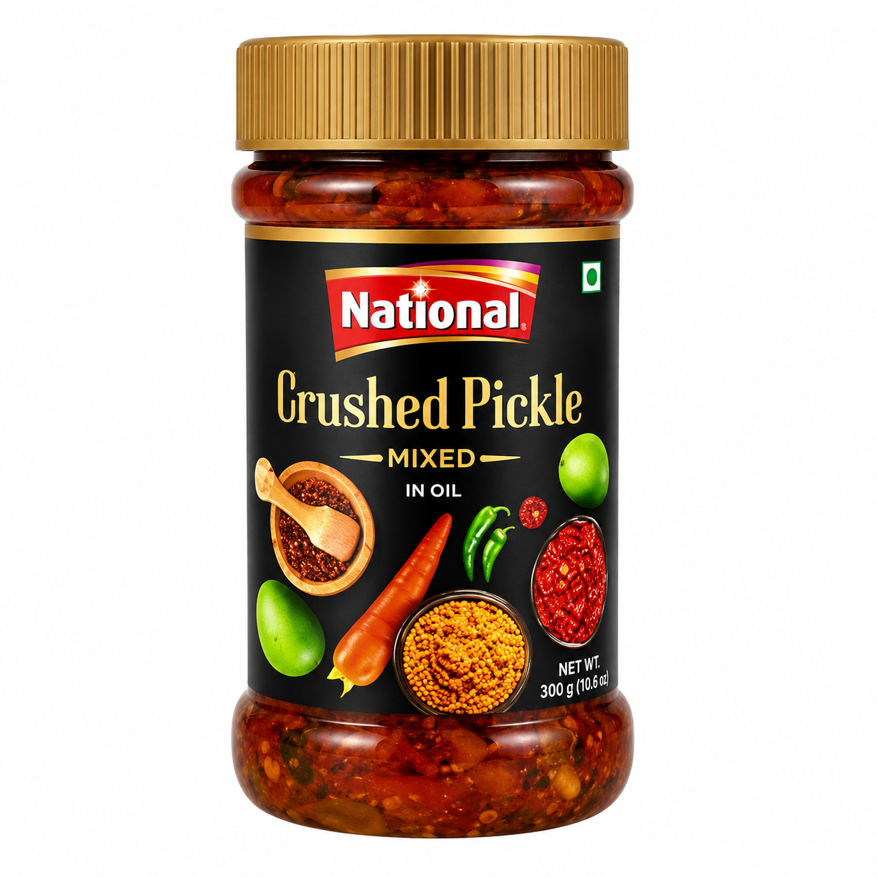 National Crushed Pickle Satrangi 750g