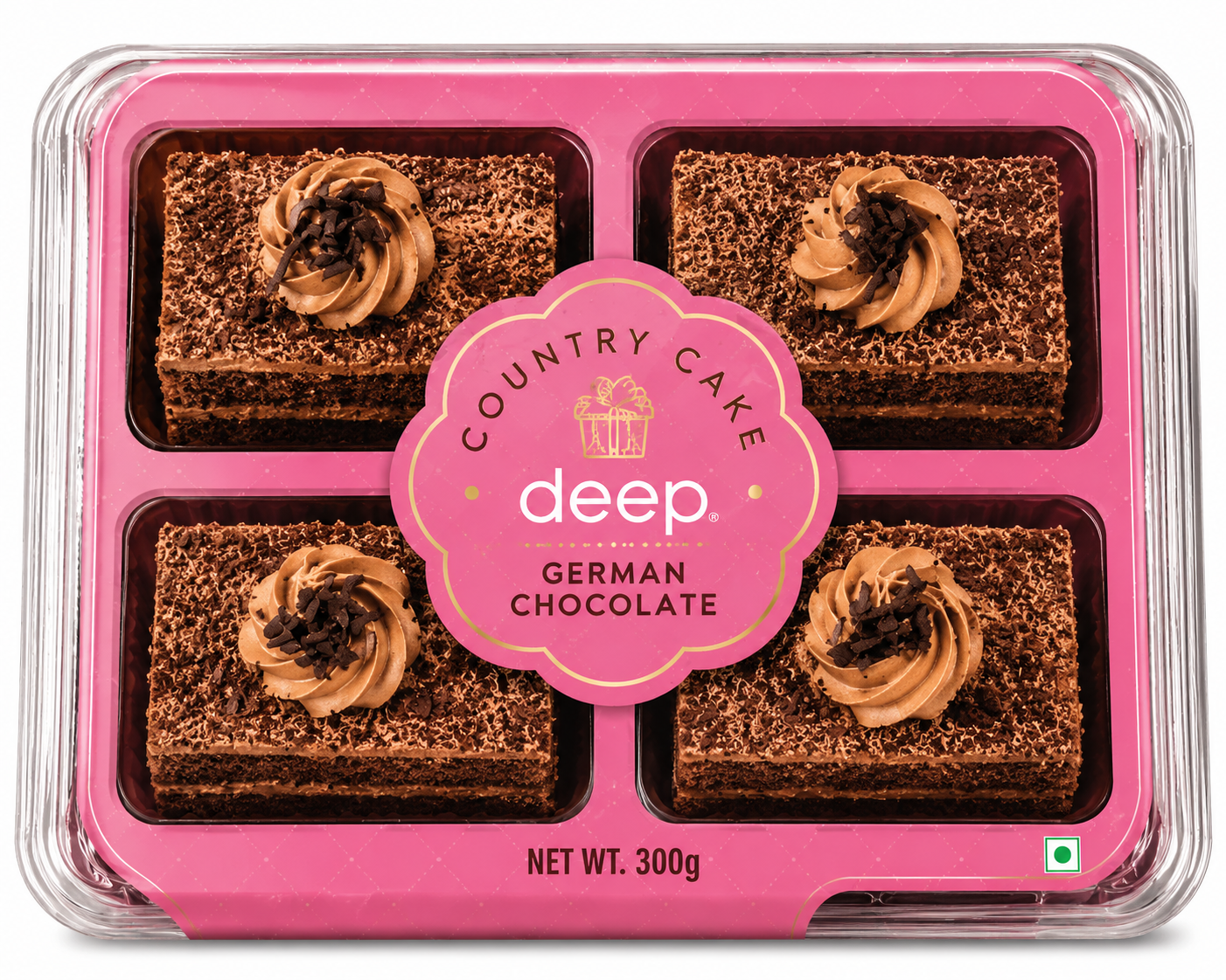 DEEP EGGLESS CAKE GERMAN CHOCOLATE : 280 G