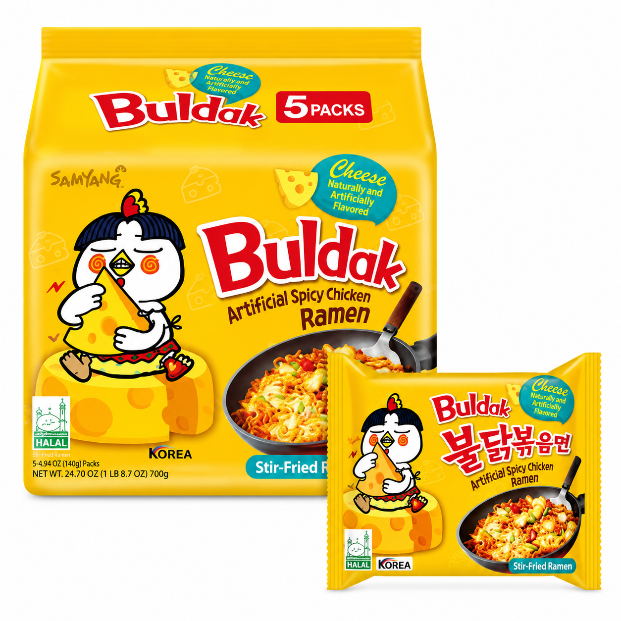 BULDAK CHEESE NOODLES : 700g