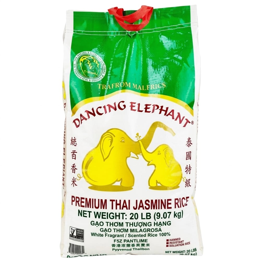 Dancing Elephant Jasmin Rice, 20 lb
