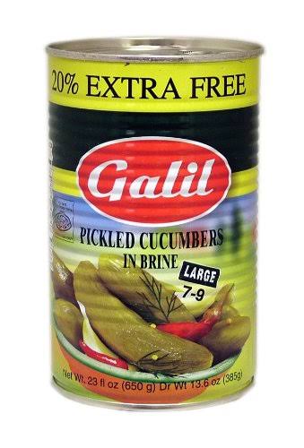 Galil Pickled Cucumber In Brine 23 oz