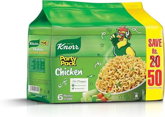 Knorr Chicken Instant Ramen Noodle 366 g (6-pack)