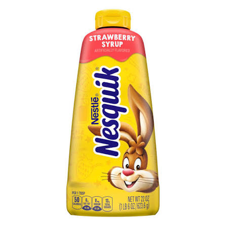 Nestle Nesquik Strawberry Flavored Syrup 22 oz