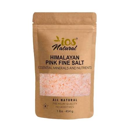 IOS NATURAL PINK HIMALAYAN SALT : 1 Lb